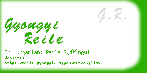 gyongyi reile business card